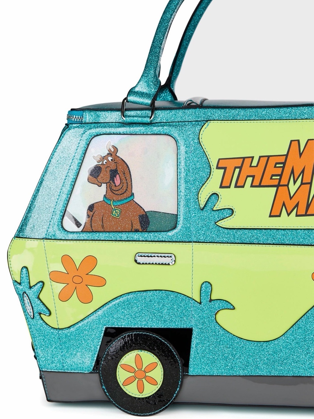 Dolls Kill The Mystery Machine Turquoise & Lime Novelty Travel Bag - Picture 5 of 8